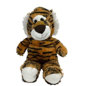 Kellytoy Tiger Plush Stuffed Animal Toy Striped‎ Orange White Accent 18"